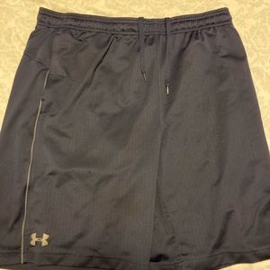 Under armor navy blue athletic shorts